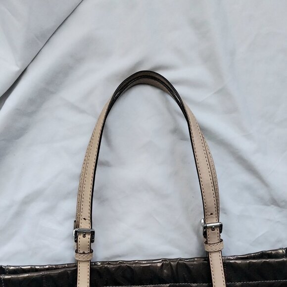 Michael Kors Metallic Mirror Leather Straps Tote Bag - Picture 7 of 8